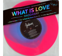 Haddaway – What Is Love  (The Unlimited Love Edition EP) (Fluorescent Blue-in-Pink Vinyl) LP